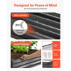 VEVOR 2 Pack Galvanized Raised Garden Beds, 8 x 4 x 1 ft, Rectangular Metal Planter Boxes Kit Outdoor, Bottomless Elevated Planting Box with Gloves, Alu-Zinc, for Growing Flowers Vegetables, Dark Gray