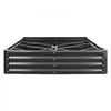 VEVOR Metal Raised Garden Bed, 8 x 4 x 1 ft Outdoor Galvalume Planter Garden Box, Open Bottom Design, Large Planter Raised Bed for Growing Vegetables, Flowers, Herbs, and Succulents, Dark Gray