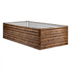 VEVOR Galvanized Raised Garden Bed, 8 x 4 x 2 ft, Rectangular Metal Planter Box Kit Outdoor, Bottomless Elevated Planting Box with Gloves, Alu-Zinc, for Growing Flowers Vegetables, Deep Wood Grain