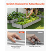 VEVOR Metal Raised Garden Bed, 12 x 4 x 1 ft Outdoor Galvalume Planter Garden Box, Open Bottom Design, Large Planter Raised Bed for Growing Vegetables, Flowers, and Succulents, Galvanized Color
