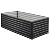 VEVOR Metal Raised Garden Bed, 6 x 3 x 2 ft Outdoor Galvanized Planter Garden Box, Open Bottom Design, Large Planter Raised Bed for Growing Vegetables, Flowers, Herbs, and Succulents, Dark Gray