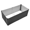 VEVOR Metal Raised Garden Bed, 6 x 3 x 2 ft Outdoor Galvanized Planter Box, with Open Bottom, Large Planter Raised Bed for Gardening Vegetables, Flowers, Herbs, and Succulent Plants, Dark Gray
