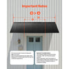 VEVOR Fixed Metal Awning 104 x 36 in, Window Awning Door Canopy, Stable Triangle Steel Frame Awnings for Doors Exterior Rain, Snow & Sunlight Protection for Door Entrance, Windows, Porches, Balconies