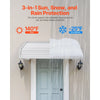VEVOR Aluminum Awning 40 x 42 in, Durable Window Awning Door Canopy, Lightweight and Stable Aluminum Exterior Awnings Rain Snow Sunlight Protection for Door Entrance Windows Patio Porch