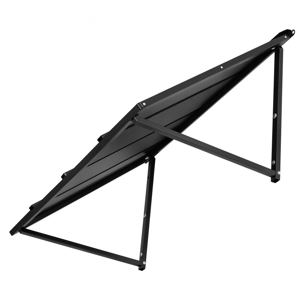 VEVOR Fixed Metal Awning 44 x 24 in, Window Awning Door Canopy, Stable Triangle Steel Frame Awnings for Doors Exterior Rain, and Snow Sunlight Protection for Door Entrance, Windows, Porches, Balconies
