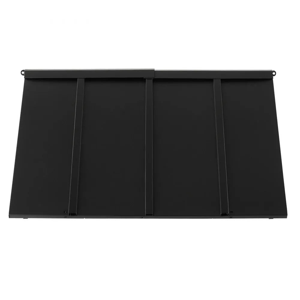 VEVOR Fixed Metal Awning 44 x 24 in, Window Awning Door Canopy, Stable Triangle Steel Frame Awnings for Doors Exterior Rain, and Snow Sunlight Protection for Door Entrance, Windows, Porches, Balconies