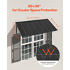 VEVOR Fixed Metal Awning 80 x 36 in, Window Awning Door Canopy, Stable Triangle Steel Frame Exterior Awnings Rain, and Snow Sunlight Protection for Door Entrance, Windows, Porches, Balconies