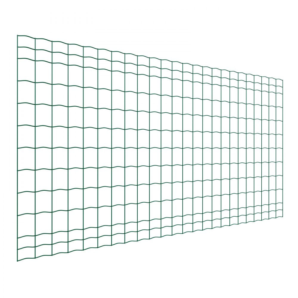 VEVOR Farm Fence, 39 x 787 in, 4 x 4 in Mesh 2.1mm Galvanized Steel Wire Fencing for Cattle, Hog & Sheep, Heavy Duty Vinyl Coated Livestock Fence for Animal Enclosures, Cage Wire, Garden Fences, Green
