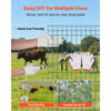 VEVOR Farm Fence, 47 x 984 in, 2 x 4 in Mesh 2.1mm Galvanized Steel Wire Fencing for Cattle, Hog & Sheep, Heavy Duty Vinyl Coated Livestock Fence for Animal Enclosures, Cage Wire, Garden Fences, Green
