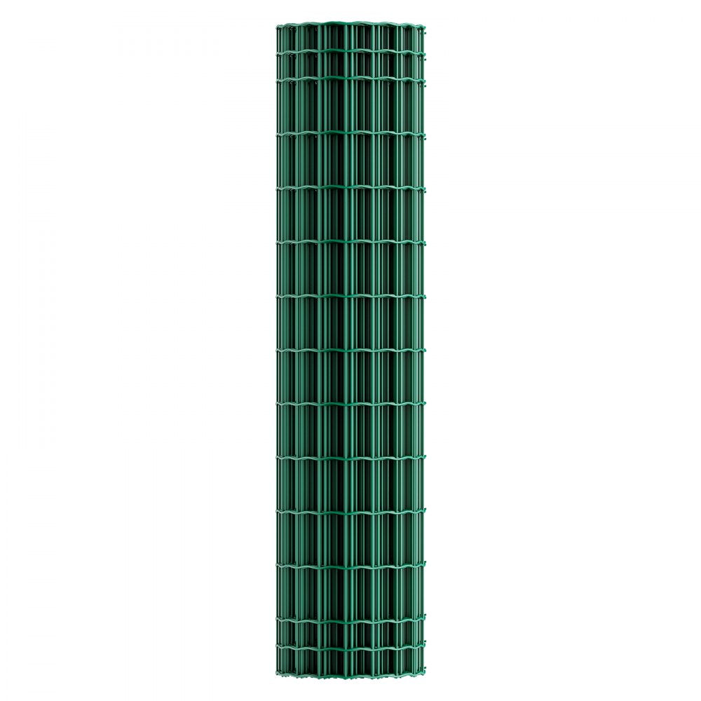 VEVOR Farm Fence, 47 x 984 in, 2 x 4 in Mesh 2.1mm Galvanized Steel Wire Fencing for Cattle, Hog & Sheep, Heavy Duty Vinyl Coated Livestock Fence for Animal Enclosures, Cage Wire, Garden Fences, Green