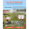 VEVOR Hardware Cloth 72 in x 50 ft, 1/2 in 19 Gauge Galvanized Wire Mesh Roll, Weather-Resistant Vinyl Coated Chicken Wire Fencing, Heavy Duty Welded Garden Plant Fencing for Rabbit Cage Snake Fence
