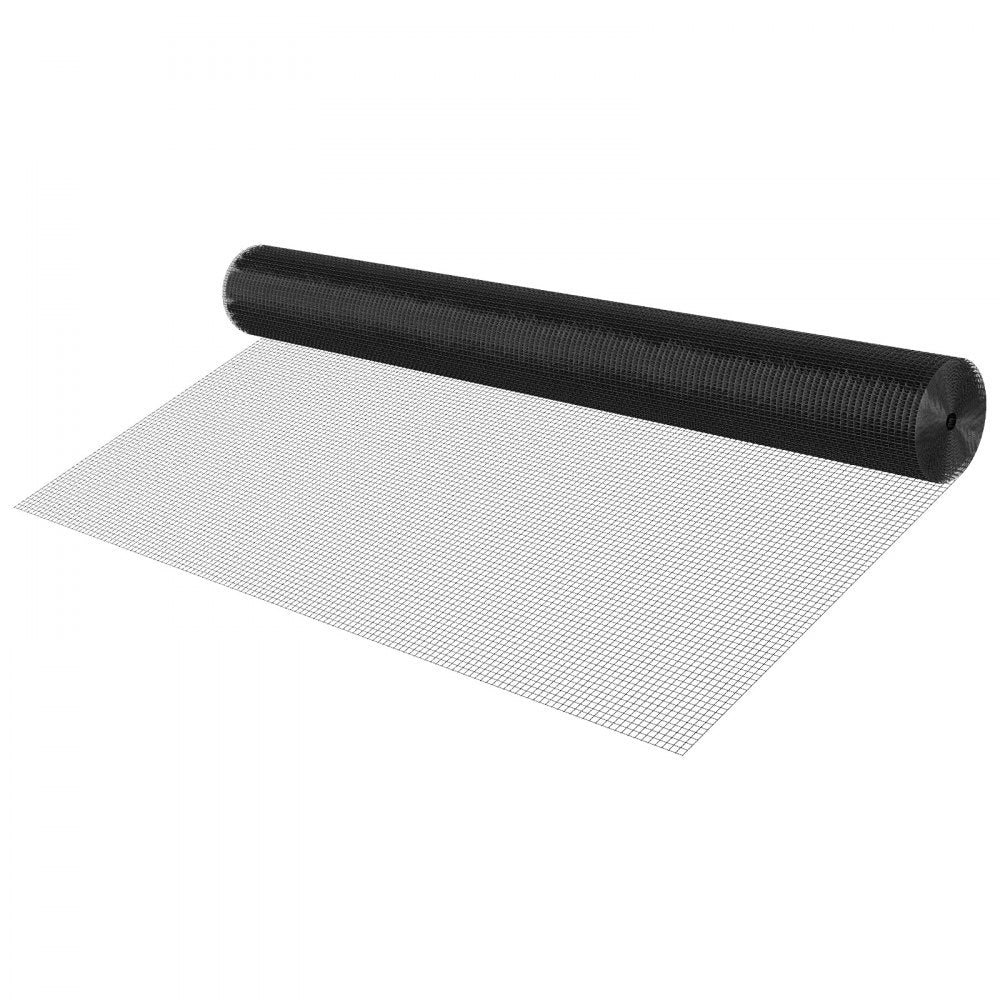VEVOR Hardware Cloth 72 in x 50 ft, 1/2 in 19 Gauge Galvanized Wire Mesh Roll, Weather-Resistant Vinyl Coated Chicken Wire Fencing, Heavy Duty Welded Garden Plant Fencing for Rabbit Cage Snake Fence