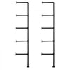 VEVOR Industrial Pipe Shelf, 5 Tier 2PCS, 11.8in Applicable Board Width Wall-Mount Floating Rustic Wood Shelves Bracket Bookshelf,Storage Holder for Kitchen Bedroom Bathroom, (Planks NOT Included)