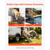 VEVOR Dog Ramp for Cars, 63" L x 17" W, Folding Pet Ramps for Medium & Large Dogs up to 250lbs, Pet Stair Ramp with Non-Slip Felt Rug Surface, Portable Outdoor Dog Car Ramps for SUV & Truck