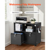 VEVOR 2 Drawers Metal File Cabinet, Lateral Filing Cabinet with Lock and Adjustable Hanging Rods, Wide Filing Storage Cabinets for Home and Office Fit Letter, A4, Legal Size File, Easy Assembly, Black