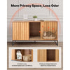 VEVOR Cat Litter Box Enclosure Furniture, 47.2 in Hidden Litter Box Cabinet with Scratch Pad & Storage, Waterproof Cat Washroom End Table Cat House, Fit Most of Litterbox, for Bedroom Living Room