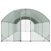 VEVOR Large Metal Chicken Coop, 9 x 25 x 6.6 ft, Walk-in Chicken Run House with Waterproof Cover & Sturdy Frame, Dome Roof Poultry Cage Duck Pen for Rabbit Hen Goose Duck Outdoor Backyard Farm Use