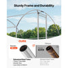VEVOR Large Metal Chicken Coop 9.8x6.6x6.6 ft Walk-in Chicken Run House, Doom Roof Hen House Enclosure with Cover and Security Lock, Outdoor Duck Rabbit Cage Poultry Pen for Backyard, Farm, Yard Use