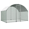 VEVOR Large Metal Chicken Coop 9.8x6.6x6.6 ft Walk-in Chicken Run House, Doom Roof Hen House Enclosure with Cover and Security Lock, Outdoor Duck Rabbit Cage Poultry Pen for Backyard, Farm, Yard Use