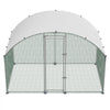 VEVOR Large Metal Chicken Coop 9.8x6.6x6.6 ft Walk-in Chicken Run House, Doom Roof Hen House Enclosure with Cover and Security Lock, Outdoor Duck Rabbit Cage Poultry Pen for Backyard, Farm, Yard Use