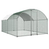 VEVOR Large Metal Chicken Coop 9.8x13x6.6 ft Walk-in Chicken Run House, Doom Roof Hen House Enclosure with Cover and Security Lock, Outdoor Duck Rabbit Cage Poultry Pen for Backyard, Farm, Yard Use