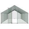 VEVOR Large Metal Chicken Coop 9.8x19.5x6.6 ft Walk-in Chicken Run House, Spire Roof Hen House Enclosure with Cover and Security Lock, Outdoor Duck Rabbit Cage Poultry Pen for Backyard, Farm, Yard