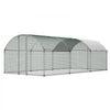VEVOR Large Metal Chicken Coop, 9.8 x 19.7 x 6.6 ft, Walk-in Chicken Runs with Waterproof Cover, Dome Roof Hen House Enclosure with Lock, Outdoor Duck Rabbit Cage Poultry Pen for Backyard, Farm, Yard