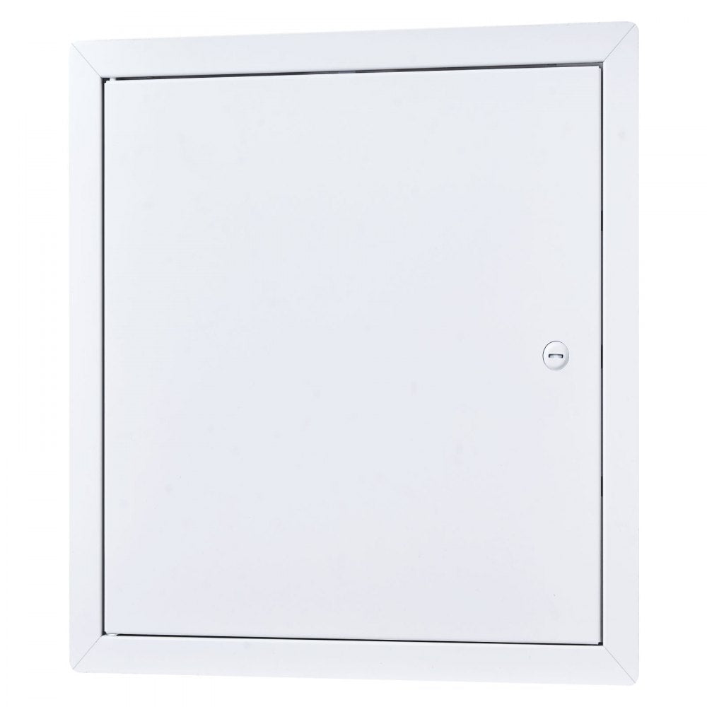 VEVOR Access Panel for Drywall, 13.3 x 13.3 in Galvanized Steel Access Door, Easy Install Hinged Service Panel with Screwdriver Latch, for Ceiling Plumbing Electrical, 12.4 x 12.4 in Cutout Size White