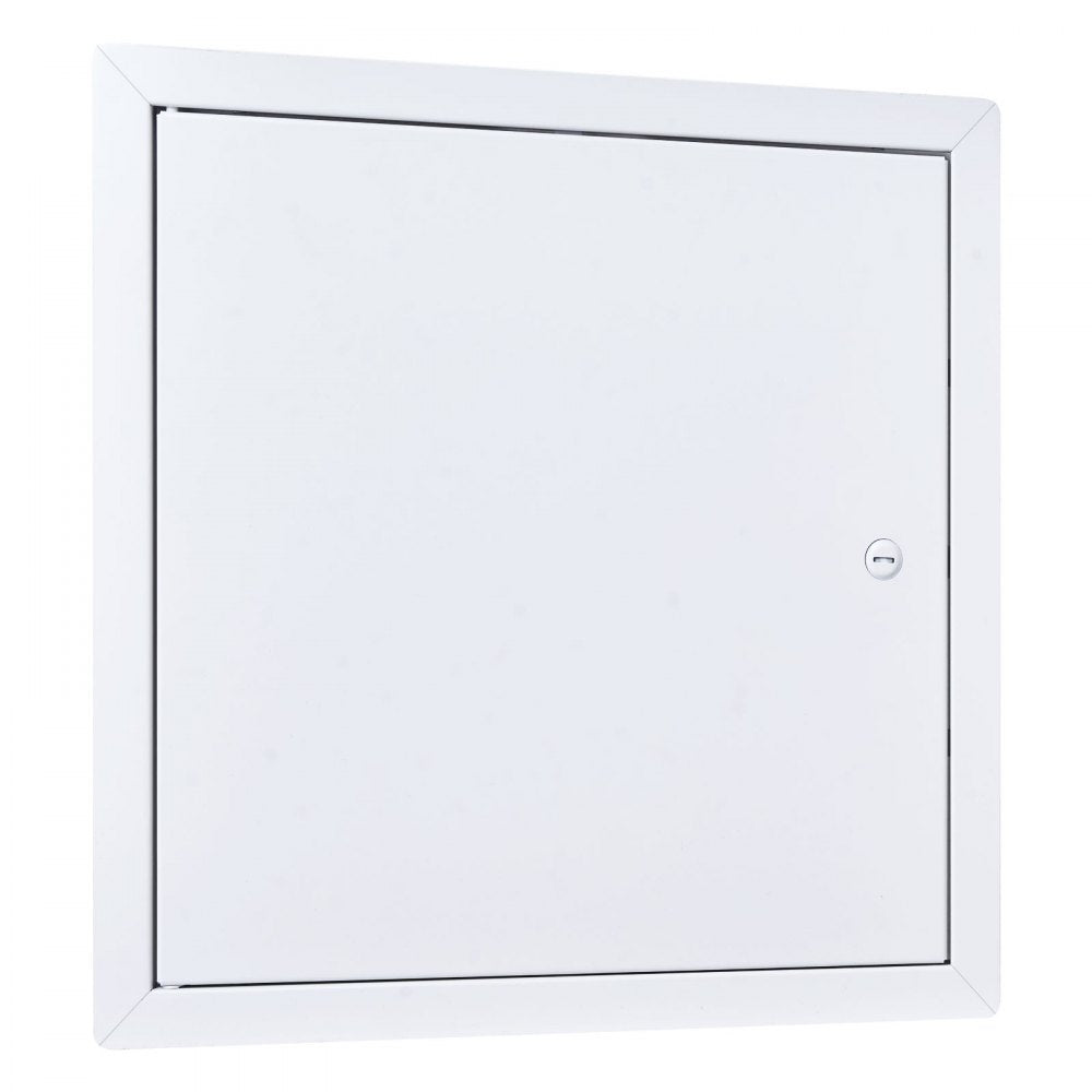 VEVOR Access Panel for Drywall, 13.3 x 13.3 in Galvanized Steel Access Door, Easy Install Hinged Service Panel with Screwdriver Latch, for Ceiling Plumbing Electrical, 12.4 x 12.4 in Cutout Size White