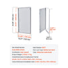 VEVOR Access Panel for Drywall, 25.3 x 13.3 in Galvanized Steel Access Door, Easy Install Hinged Service Panel with Screwdriver Latch, for Ceiling Plumbing Electrical, 12.4 x 24.4 in Cutout Size White