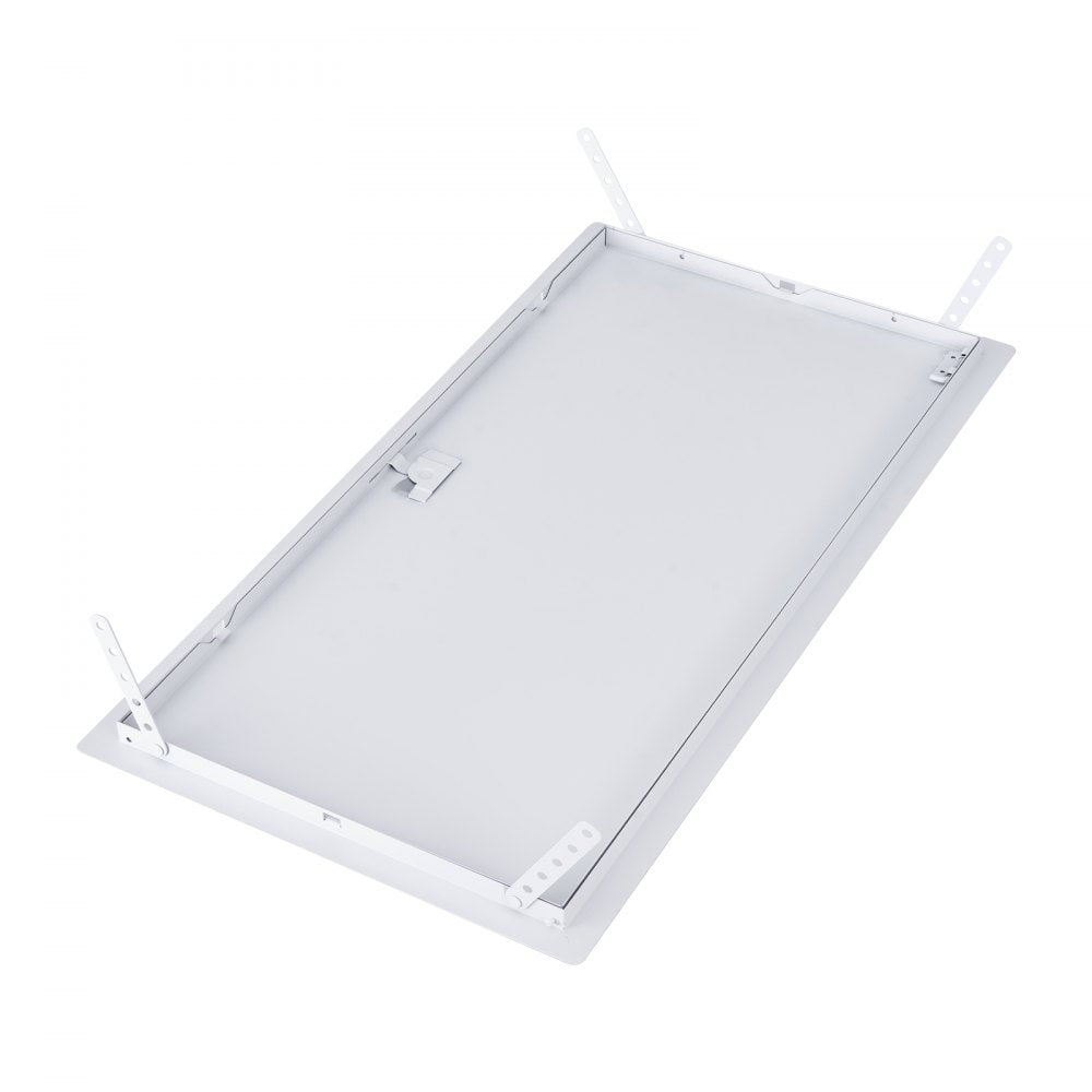 VEVOR Access Panel for Drywall, 25.3 x 13.3 in Galvanized Steel Access Door, Easy Install Hinged Service Panel with Screwdriver Latch, for Ceiling Plumbing Electrical, 12.4 x 24.4 in Cutout Size White