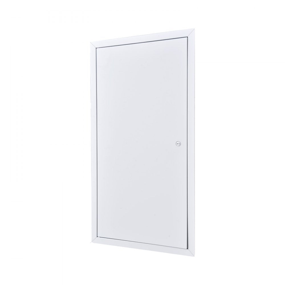 VEVOR Access Panel for Drywall, 25.3 x 13.3 in Galvanized Steel Access Door, Easy Install Hinged Service Panel with Screwdriver Latch, for Ceiling Plumbing Electrical, 12.4 x 24.4 in Cutout Size White