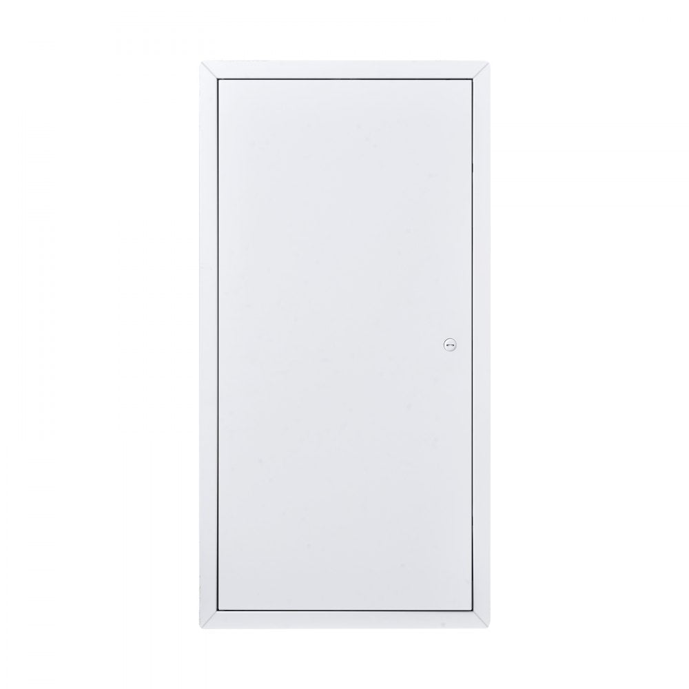 VEVOR Access Panel for Drywall, 25.3 x 13.3 in Galvanized Steel Access Door, Easy Install Hinged Service Panel with Screwdriver Latch, for Ceiling Plumbing Electrical, 12.4 x 24.4 in Cutout Size White