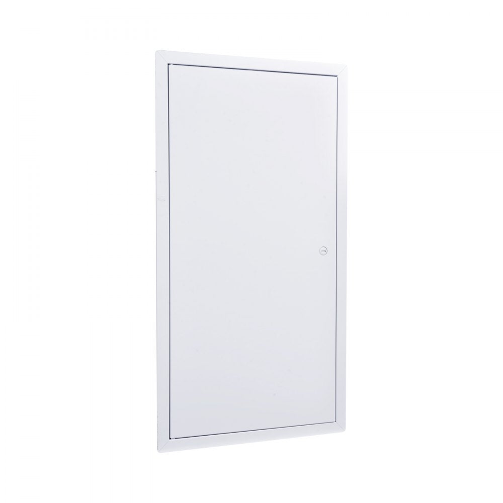VEVOR Access Panel for Drywall, 25.3 x 13.3 in Galvanized Steel Access Door, Easy Install Hinged Service Panel with Screwdriver Latch, for Ceiling Plumbing Electrical, 12.4 x 24.4 in Cutout Size White