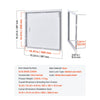 VEVOR Access Panel for Drywall, 15.2 x 15.2 in Galvanized Steel Access Door, Easy Install Hinged Service Panel with Screwdriver Latch, for Ceiling Plumbing Electrical, 14.4 x 14.4 in Cutout Size White