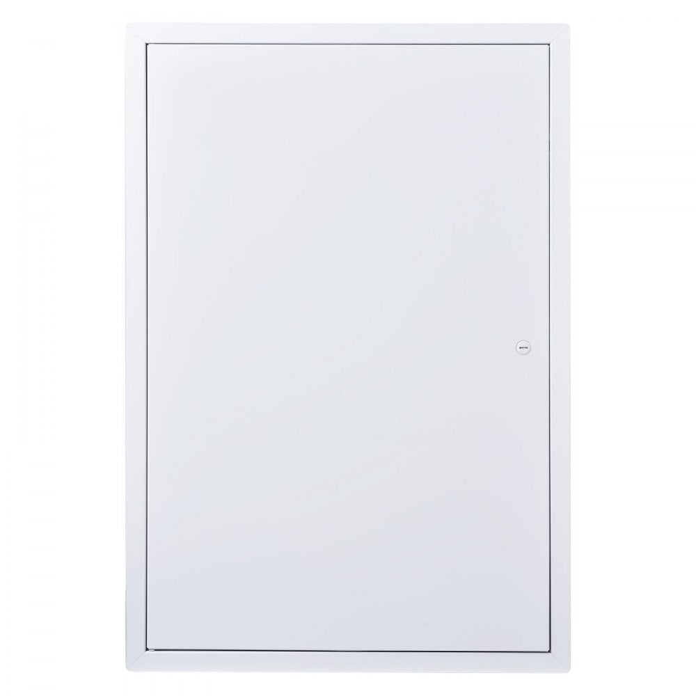 VEVOR Access Panel for Drywall, 25.3 x 17.2 in Galvanized Steel Access Door, Easy Install Hinged Service Panel with Screwdriver Latch, for Ceiling Plumbing Electrical, 16.4 x 24.4 in Cutout Size White