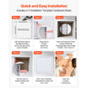 VEVOR Access Panel for Drywall, 19.2 x 19.2 in Galvanized Steel Access Door, Easy Install Hinged Service Panel with Screwdriver Latch, for Ceiling Plumbing Electrical, 18.4 x 18.4 in Cutout Size White