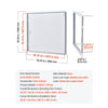 VEVOR Access Panel for Drywall, 19.2 x 19.2 in Galvanized Steel Access Door, Easy Install Hinged Service Panel with Screwdriver Latch, for Ceiling Plumbing Electrical, 18.4 x 18.4 in Cutout Size White
