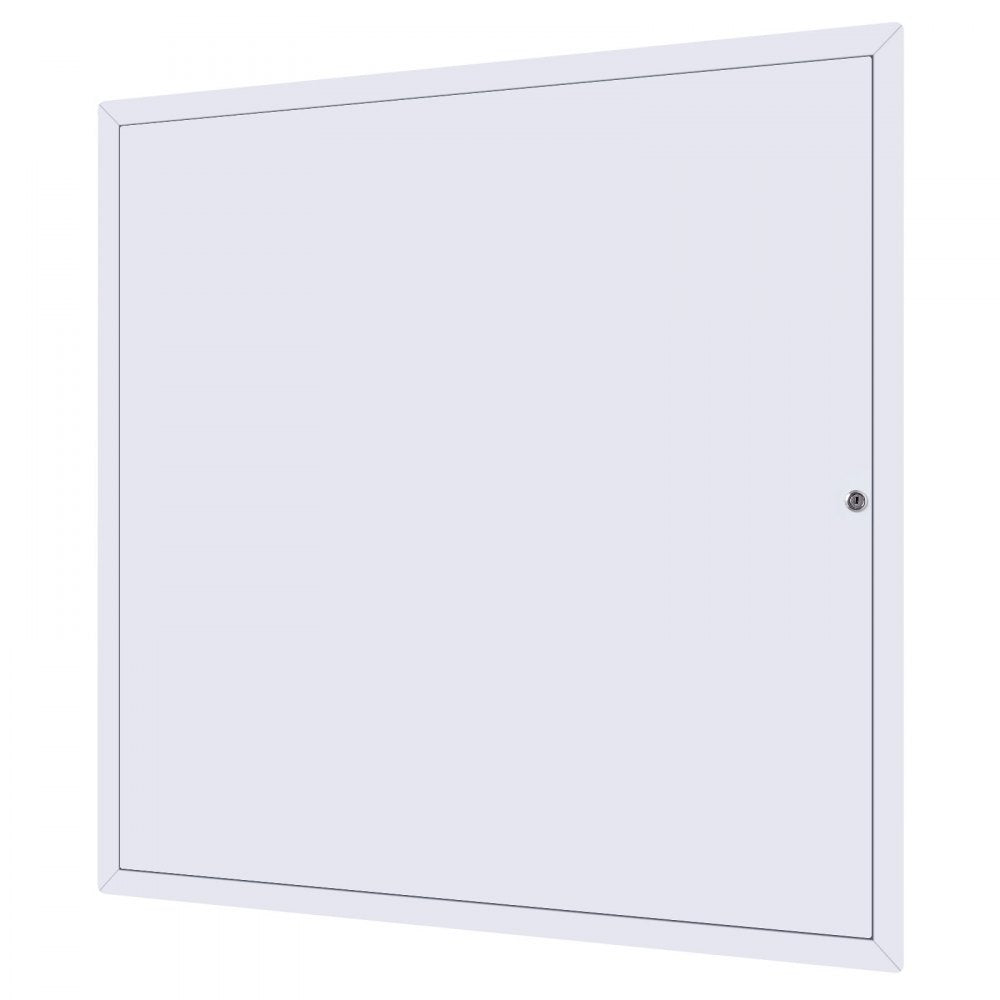 VEVOR Access Panel for Drywall, 25.2 x 25.2 in Galvanized Steel Access Door, Easy Install Hinged Service Panel with Key, for Ceiling Plumbing Electrical, 24.4 x 24.4 in Cutout Size, White