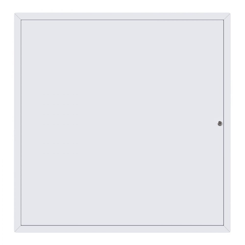 VEVOR Access Panel for Drywall, 25.2 x 25.2 in Galvanized Steel Access Door, Easy Install Hinged Service Panel with Key, for Ceiling Plumbing Electrical, 24.4 x 24.4 in Cutout Size, White