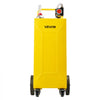 VEVOR 30 Gallon Diesel Caddy, Carbon Steel, Portable Diesel Transfer Storage Tank with Electric Pump, 4 Rolling Wheels, Transfer Can Container, for Tractors, Forklifts, Loaders, Farm Equipment, Yellow
