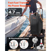 VEVOR 35 Gallon Fuel Gas Caddy, Carbon Steel, Portable Fuel Transfer Storage Tank with Manual Pump & 4 Wheels, Gasoline Diesel Can Container, for Cars, Lawn Mowers, ATVs, Boats, Motorcycles, Black