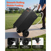 VEVOR 30 Gallon Fuel Gas Caddy, Carbon Steel, Portable Fuel Transfer Storage Tank with Manual Pump & 4 Wheels, Gasoline Diesel Can Container, for Cars, Lawn Mowers, ATVs, Boats, Motorcycles, Black