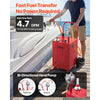 VEVOR 20 Gallon Fuel Gas Caddy, Carbon Steel, Portable Fuel Transfer Storage Tank with Manual Pump & Rolling Wheels, Gasoline Diesel Can Container, for Cars, Lawn Mowers, ATVs, Boats, Motorcycles, Red