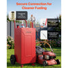 VEVOR 30 Gallon Fuel Gas Caddy, Carbon Steel, Portable Fuel Transfer Storage Tank with Manual Pump & 2 Wheels, Gasoline Diesel Can Container, for Cars, Lawn Mowers, ATVs, Boats, Motorcycles, Red