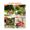 VEVOR Pull-Along Wagon for Kids, 39 inch Toddler Wagons, Supports up to 176 lbs, All-Terrain Wagons with Handle, Utility Wagon Cart Birthday Present for Kids Gardening Beach Camping, Red