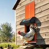 VEVOR Automatic Chicken Coop Door, Battery Powered Chicken Coop Door with Timer & Manual Setting, Anti-Pinch Security, Durable Aluminum Alloy, Chick Run Gate Opener with Waterproof Sealing, Orange