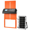 VEVOR Automatic Chicken Coop Door, Solar & Battery Powered Chicken Door with LCD Display, Remote Control, Light Sensor & Timer, Anti-Pinch Security, Aluminum Alloy Chick Run Gate Opener, Orange