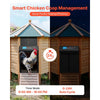 VEVOR Automatic Chicken Coop Door, Battery Powered Chicken Coop Door with Timer & Manual Setting, Anti-Pinch Security, Durable Aluminum Alloy, Auto Chick Run Gate Opener with Waterproof Sealing, Black