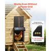 VEVOR Automatic Chicken Coop Door, Battery Powered Chicken Coop Door with Timer & Manual Setting, Anti-Pinch Security, Durable Aluminum Alloy, Auto Chick Run Gate Opener with Waterproof Sealing, Black